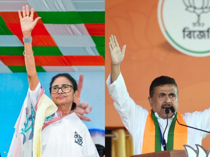 Mamata Banerjee and Suvendu Adhikari