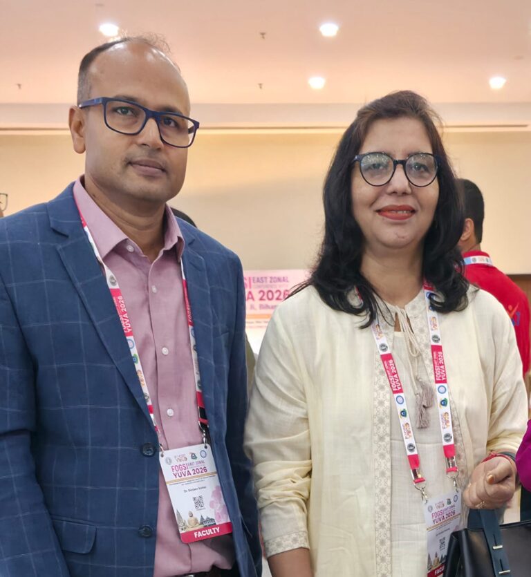 स्त्री रोग विशेषज्ञ डॉ. संजीव कुमार और फर्टिलिटी विशेषज्ञ डॉ. कुमारी अनुराग