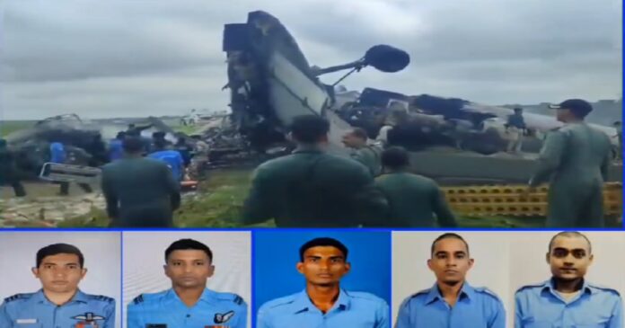 जोरहाट विमान हादसे के बाद भारतीय वायुसेना के शहीद जवानों की प्रतीकात्मक तस्वीर