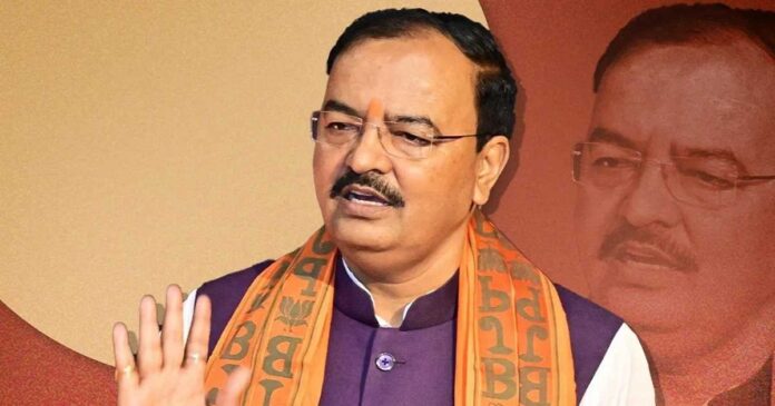 उत्तर प्रदेश चुनाव पर बयान देते डिप्टी सीएम केशव प्रसाद मौर्य