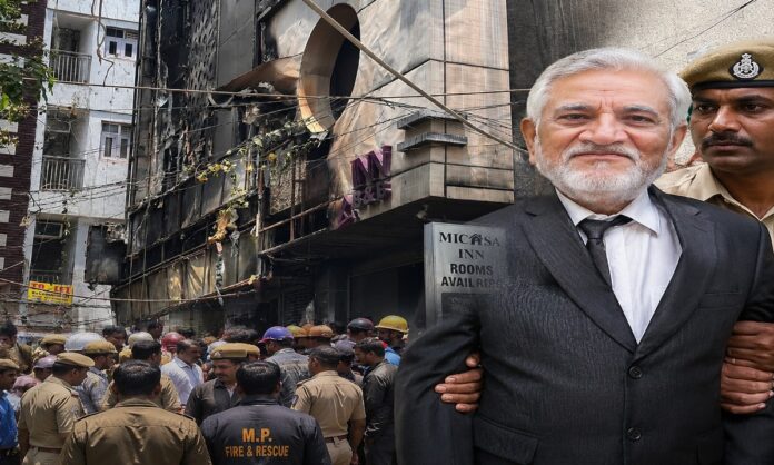 मालवीय नगर अग्निकांड के बाद जांच में जुटी पुलिस और राहत दल (AI Generator Photo)