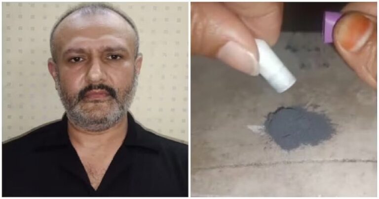 मुंबई पुलिस की गिरफ्त में जहरीले कैप्सूल मामले का आरोपी फैयाज प्रेमजी।