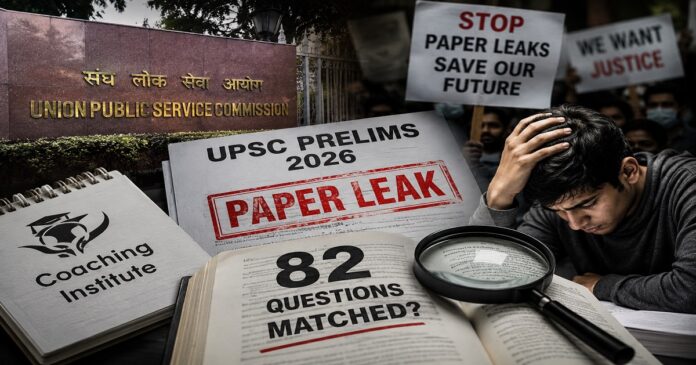 यूपीएससी प्रारंभिक परीक्षा 2026 को लेकर उठे विवाद की प्रतीकात्मक तस्वीर