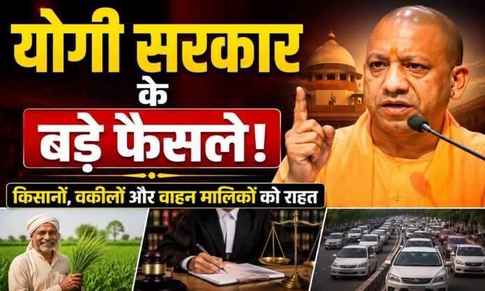 योगी सरकार की कैबिनेट बैठक में किसानों, वकीलों और वाहन मालिकों के लिए बड़े फैसले