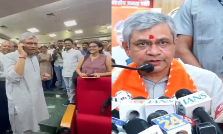 नई आईआरसीटीसी वेबसाइट लॉन्च को लेकर जानकारी देते रेल मंत्री अश्विनी वैष्णव