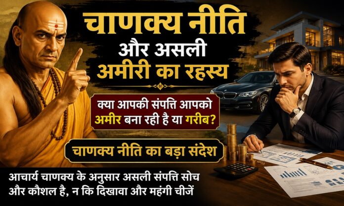 चाणक्य नीति के अनुसार धन, घर और कार की वास्तविक आर्थिक स्थिति पर विचार करता व्यक्ति