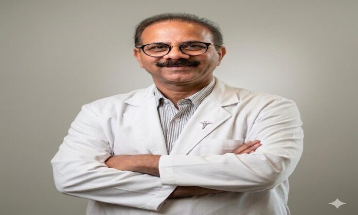 विश्व पर्यावरण दिवस पर कैंसर और प्रदूषण के संबंध पर जानकारी देते वरिष्ठ कैंसर सर्जन डॉ. वी.पी. सिंह