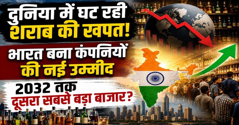 भारत में बढ़ते शराब बाजार को दर्शाती प्रतीकात्मक तस्वीर