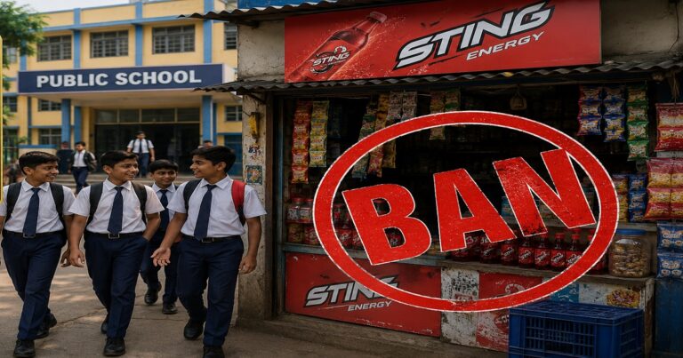 स्कूल के बाहर स्टिंग एनर्जी ड्रिंक पर महाराष्ट्र सरकार की रोक