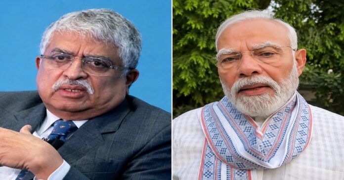 नीट पेपर लीक के बाद परीक्षा सुधार के लिए नंदन नीलेकणि की अगुवाई में टास्क फोर्स बनाने का ऐलान करते प्रधानमंत्री नरेंद्र मोदी