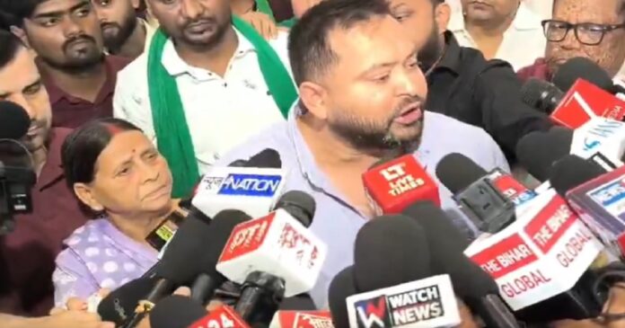 तेजप्रताप यादव की गिरफ्तारी के बाद तेजस्वी यादव की सरकार को चेतावनी