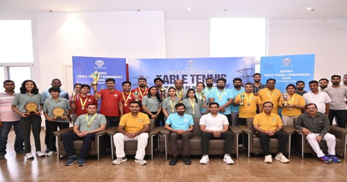 इंटर कंपनी टेबल टेनिस टूर्नामेंट 2026 में विजेता नॉर्थ बिहार पावर डिस्ट्रीब्यूशन कंपनी लिमिटेड की टीम
