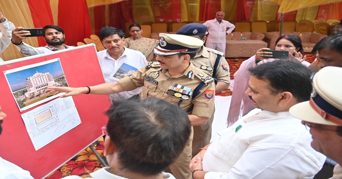 वाराणसी में नए पुलिस कमिश्नरेट प्रशासनिक भवन का भूमि पूजन