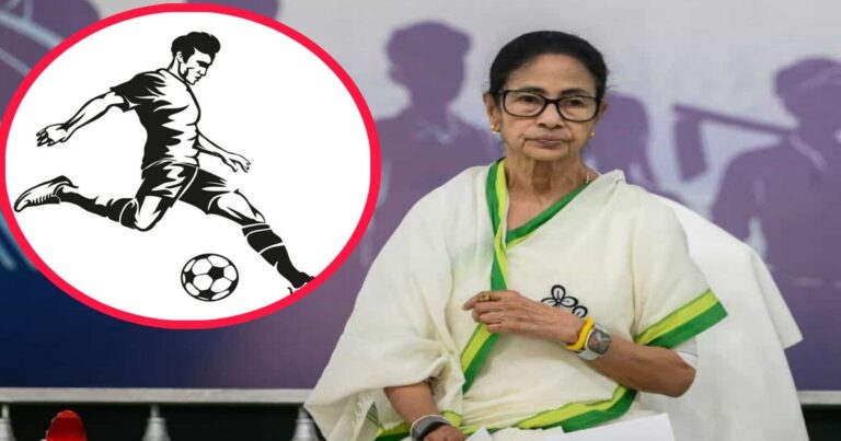 ममता बनर्जी का नया TMC चुनाव चिन्ह फुटबॉल खिलाड़ी
