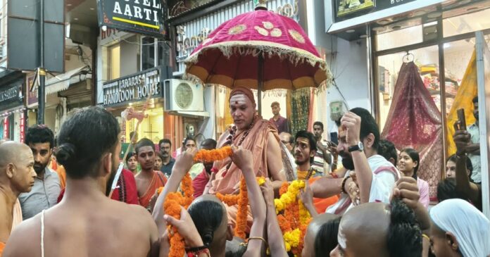 काशी पहुंचे शंकराचार्य स्वामी अविमुक्तेश्वरानंद सरस्वती