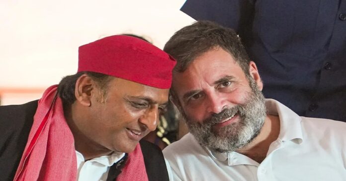 यूपी चुनाव से पहले कांग्रेस और सपा के बीच सीटों के बंटवारे पर चर्चा तेज।