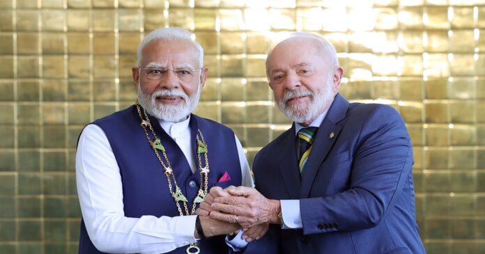 पीएम मोदी और ब्राजील के राष्ट्रपति लूला
