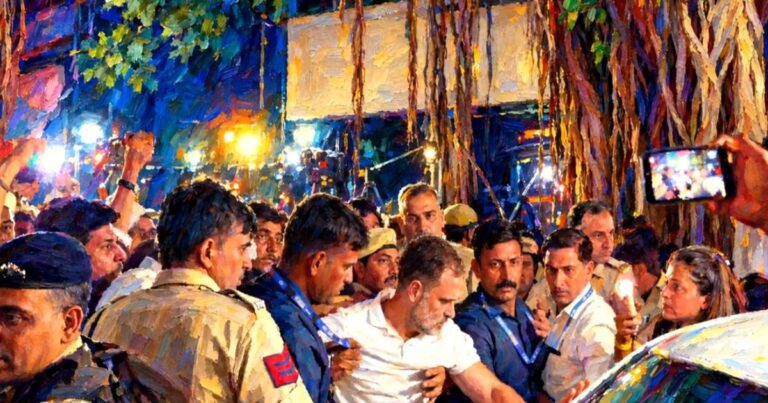 CEC ज्ञानेश कुमार के इस्तीफे की मांग को लेकर प्रदर्शन के दौरान राहुल गांधी