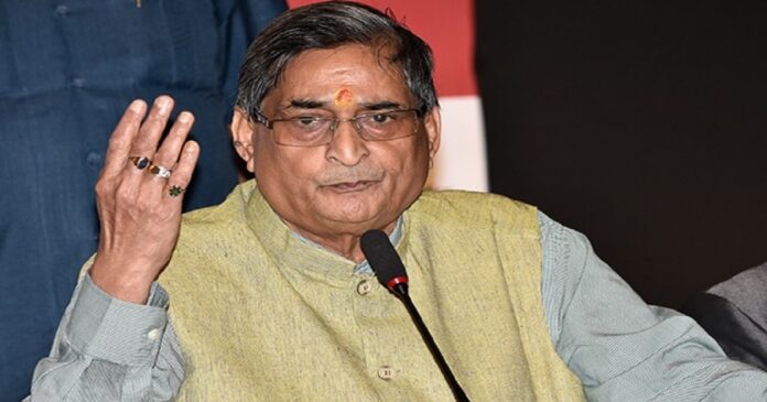 पूर्व राज्यसभा सांसद और बीजेपी के संस्थापक सदस्यों में शामिल आरके सिन्हा।